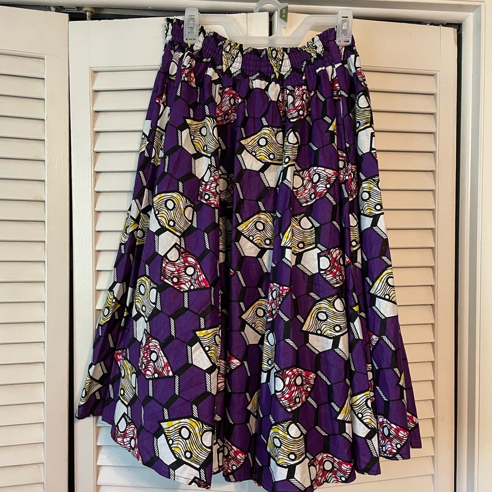Vintage Rainbow Brand Funky Purple Circle Skirt with pockets